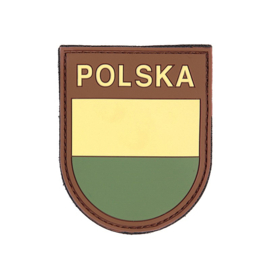 3D PVC embleem Polen Polska met klittenband - nieuw gemaakt