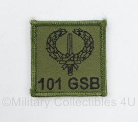 Defensie 101 GSB Staf-Stafcompagnie 101 Gevechtssteunbrigade borstembleem - met klittenband - 5 x 5 cm - origineel