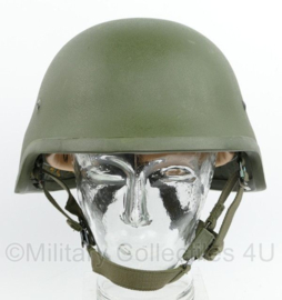 M92 M95 composiet helm B826 ballistische helm - 1e model 2008 lichter groen met nieuwste liner - maker Induyco - Ongedragen -  maat Medium = 55 tm. 57 cm.-  origineel