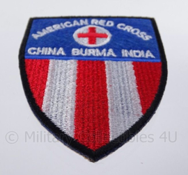 US American red cross "china burma india" embleem - afmeting 6 x 9 cm