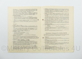 WO2 Duitse oorkonde boekje Flakregiment Deutsches Reichssportabzeichen DRL mit Ehrenurkunde Reichsjugendwettkampf van 1 persoon - 25,5 x 19 cm - origineel