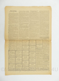 WO2 Duitse krant Frankische Tageszeitung met BDM meisjes nr. 9 12 januari 1944 - 47 x 32 cm - origineel