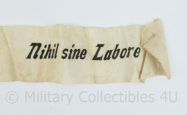 Vintage lint Nihil Sine Labore niets zonder arbeid - 75 x 7 cm - origineel