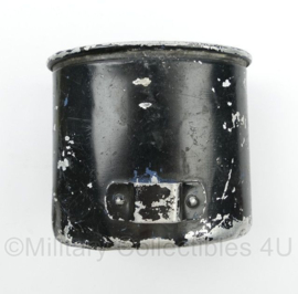 WO2 Duits model veldfles beker aluminium zwart  - fabrikant WAL54 - origineel net naoorlogs