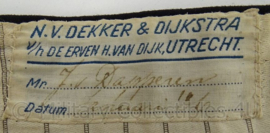 Nederlandse Ambtenaar broek 1910 - zwart - vintage - maat M - origineel