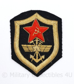 USSR Russische leger embleem metaaldraad - Chevron Spoorwegtroepen en militaire communicatie  - 8,5 x 6,5 cm - origineel