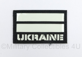 Oekrainse leger infrarood patch UKRAINE - met klittenband - 5 x 8 cm