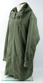 Franse leger parka met voering groen - maker J. Veyrier Paris - maat 104L - licht gedragen - origineel