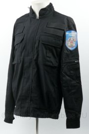 Zwart Tactical Jacket van de politie - klittenband op borst en rug - meerdere maten - nieuw - origineel