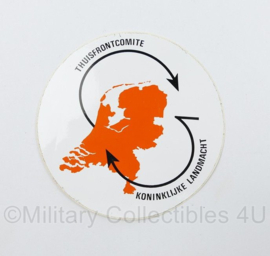 Thuisfrontcomite Koninklijke Landmacht sticker - diameter 10 cm - origineel