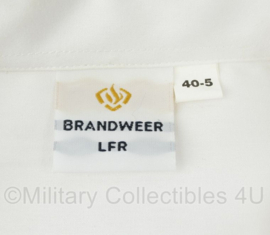 Nederlandse Brandweer LFR overhemd wit met emblemen - lange mouw - maat 40-5 - nieuw - origineel