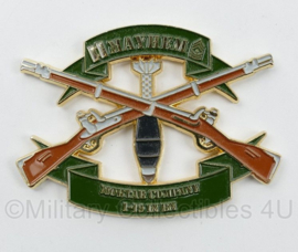 US Mortars High Angle Hell coin - Mortar Company 1-19 In Bn - 7 x 5 cm - origineel