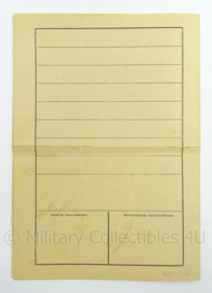 WO2 Duitse brief 1940 - konzentrationslager Dachau 3k - afmeting 30 x 21 cm - origineel