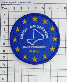 Mali Union Européenne Mission D'Entraînement Mali embleem - met klittenband - diameter 7 cm