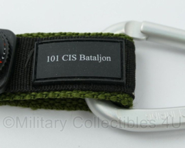KL Nederlandse leger 101 CISBAT 101 Communication and Information Systems bataljon kompas sleutelhanger - 14 x 4 cm - origineel