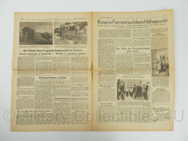 WO2 Duitse krant 8 Uhr Blatt Sonntags Ausgabe 10 augustus 1941 - 47 x 32 cm - origineel