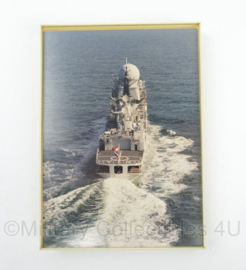 KM Koninklijke Marine foto van Fregat in lijst - 13 x 2 x 18 cm - origineel