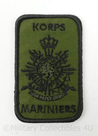 Korps Mariniers mouwembleem voor NFP uniform - met klittenband - Afmeting 8 x 5 cm.