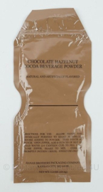 US Army MRE ration Chocolate Hazelnut Cocoa Beverage Powder - 35 gram