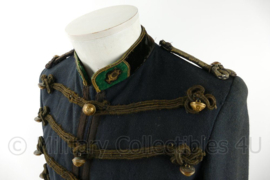 Franse dolman met kepie, giberne en foto van Caporal musicien van École d'Artillerie de La Fère - maat Medium - gedragen - origineel