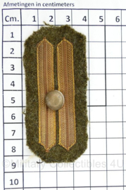 MVO Kraaginsigne paar Adjudant onderofficier vaandrig en Kornet  8,5 x 4 cm - origineel