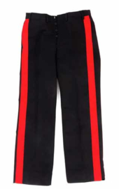 Zwarte Italiaans Carabinieri politie uniform broek met brede rode bies - maat 46 tm. 58 - origineel