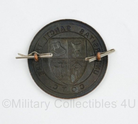 WW2 Canadian Saskatchewan University C.O.T.C. Cap Badge - diameter 4 cm - origineel