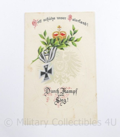 WO1 Duitse Postkarte Durch Kampf zum Sieg 1915 - 14,5 x 9 cm - origineel