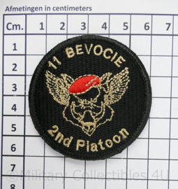 LUMBL 11 BEVOCIE 2nd Platoon patch - met klittenband - diameter 6 cm