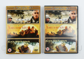 DVD box met 3 films  - Jarhead, Tears of the sun en Black Hawk down - nieuw - 19 x 13,5