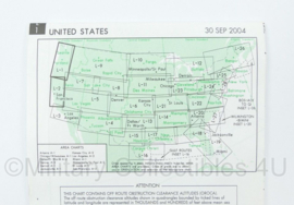 United States Flight Information IFR Enroute Low Altitude Map West VS 2004 - 25 x 13 cm - origineel