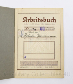 Wo2 Duits Arbeitsbuch uit 1935 - 10,5 x 15,5 cm - origineel