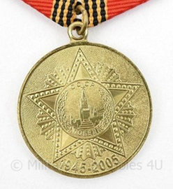 Russische USSR WO2 overwinning Herinneringsmedaille 1945-2005 60 jaar - 32 mm - origineel