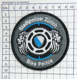 Zwitsers Stadtpolizei Zurich Bike Police embleem met klittenband  - diameter  9,5 cm - origineel