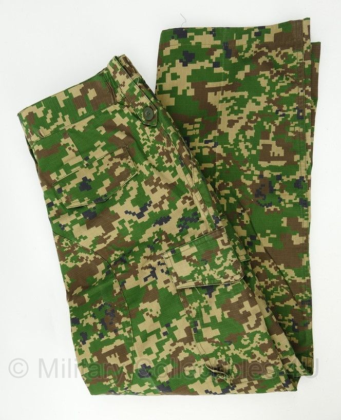 Maleisië Uniform set met boonie - jas/broek maat XL, boonie maat 58 - gedragen - origineel