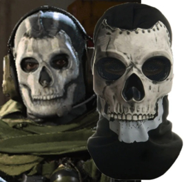 Realistisch Skull masker met balaclava BLACK