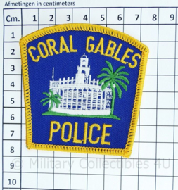 US Coral Gables Police patch  - 7,5 x 8,5 cm -  origineel