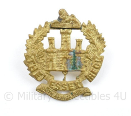 WO2 Britse Cap badge The Essex Regiment - 4,5 x 4 cm - origineel
