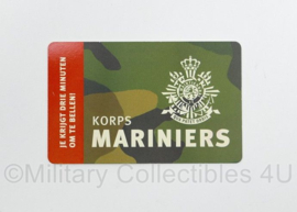KMARNS Korps Mariniers belkaart - 8,5 x 5,5 cm - origineel