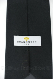 Nederlandse Brandweer LFR stropdas met clip zwart - huidig model - origineel