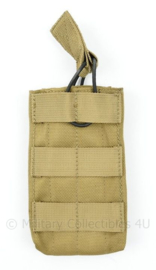 Defensie en Korps Mariniers en US Army Coyote Molle pouch single magazin M4 Diemaco - nieuw - 14,5 x 8 x 3 cm - origineel