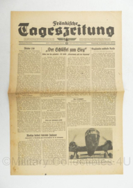 WO2 Duitse krant Frankische Tageszeitung nr. 216 14 september 1944 - 47 x 32 cm - origineel