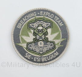 Belgische Politie Breaching - Explo Team SIE - ESI Belgium embleem met klittenband - diameter 9,5 cm