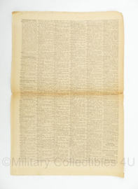 WO2 Duitse krant Frankische Tageszeitung nr. 23 31 januari 1944 - 47 x 32 cm - origineel