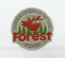 Under License of the Forest Fund embleem - 9 x 8,5 cm - origineel