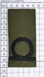 Korps Mariniers GVT epauletten - Adjudant der Mariniers  - 11  x 5 cm - origineel