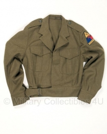 Ike jacket met US embleem -  chest 27/28 of 29/30 inch - origineel