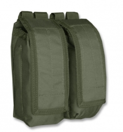 Koppel magazijn tas dubbel AK47 - Molle draagsysteem - 15x7x19cm - Groen
