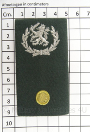 KL Landmacht  DT2000 epauletten rang Staf Adjudant RVE Niveau - per paar - afmeting 5 x 9 cm - origineel