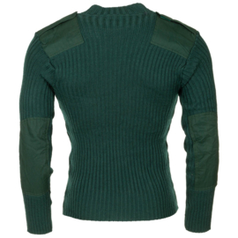 Belgische leger groene trui model 1979  Zuiver scheerwol - maat 2 = maat 48 - nieuw in verpakking  origineel